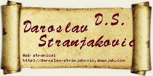Daroslav Stranjaković vizit kartica